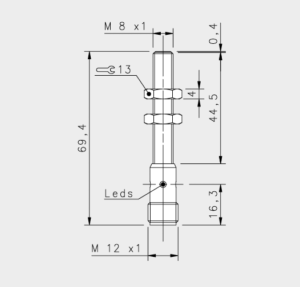 Induktiver Initiator M8 1,5mm Schliesser M12