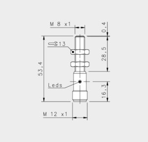 Induktiver Initiator M8 1,5mm Schliesser M12S